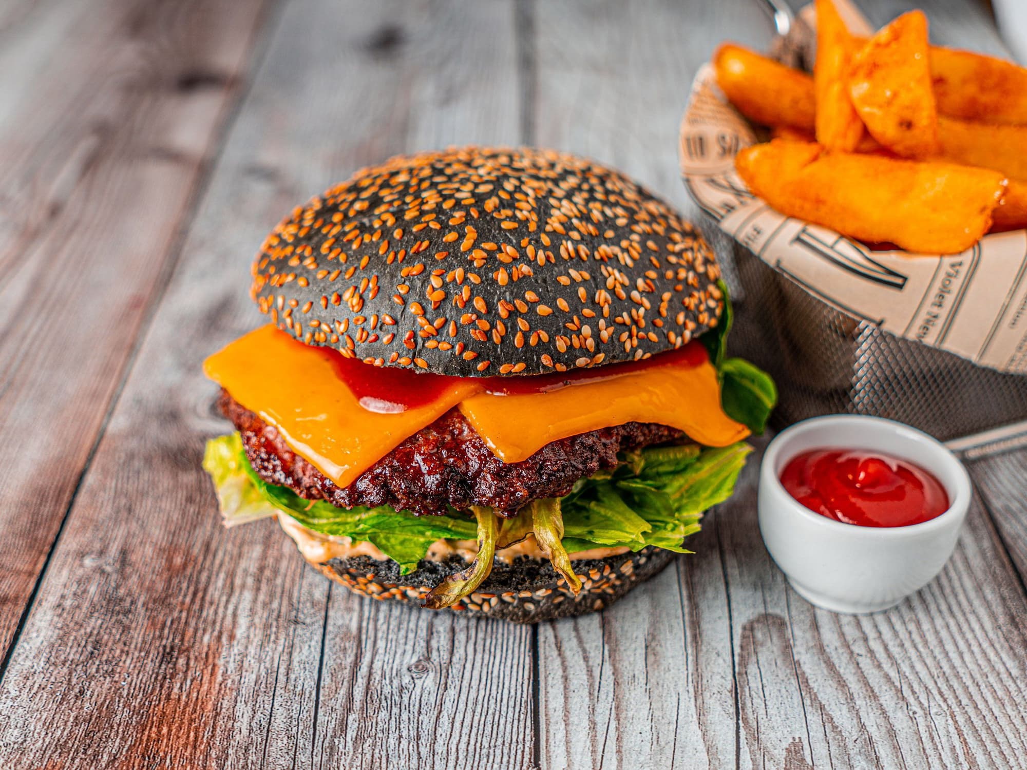 (Меню зала) Бургер Black Angus